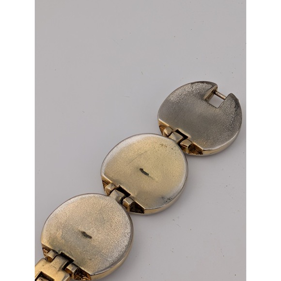 Valletta Two Tone Silver Gold Watch Women 34mm Case 7" Band- New Battery - Picture 7 of 8